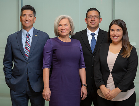 Portrait Shot of Tom Moreno, Jennifer Dunem, Steven Espinoza With Texas Partners bank